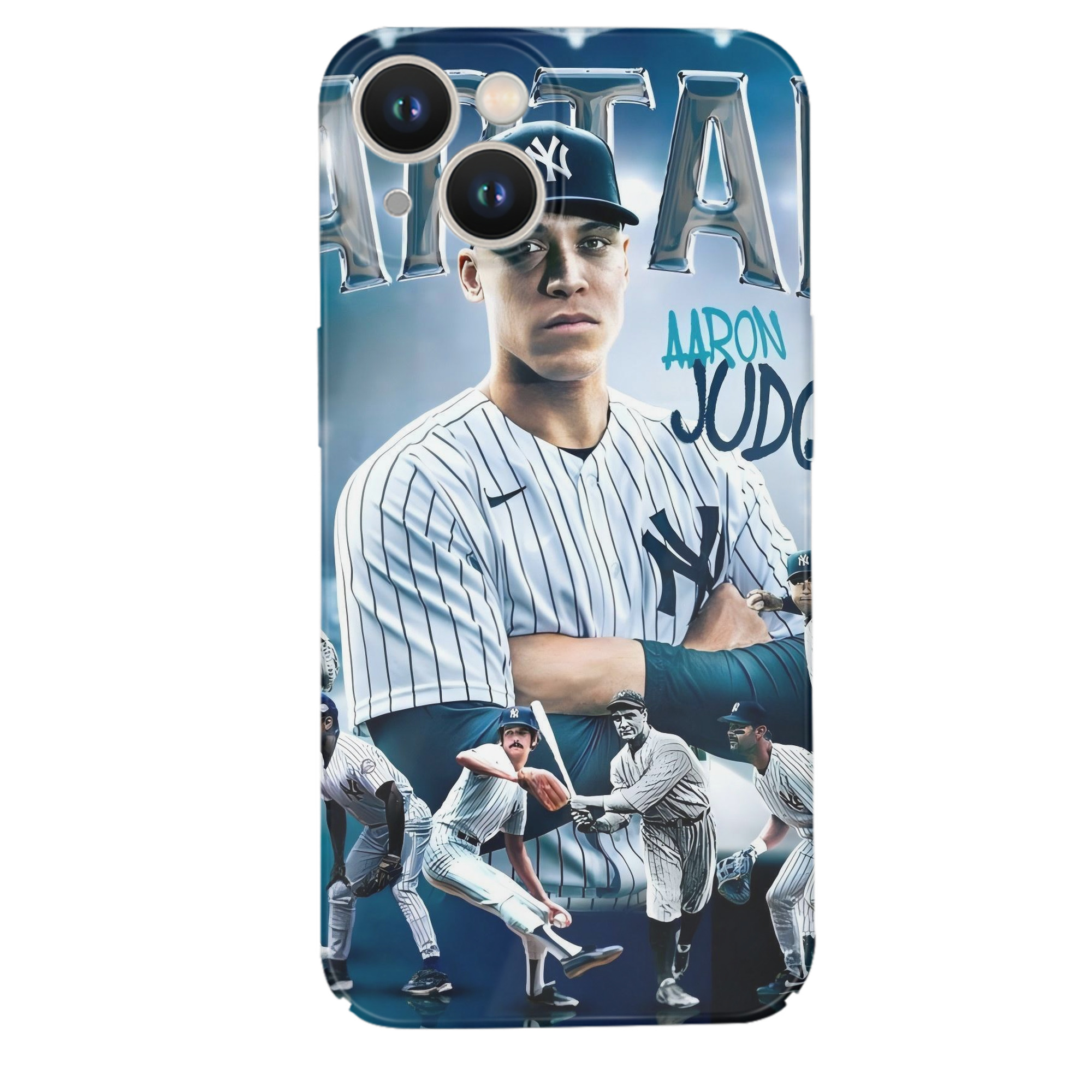 Aaron Judge Yankees Captain IPhone 14 Series Full-Cover Hard Case – Shockproof With Raised Camera Protection – Precise Cutouts, Wireless Charging Compatible – Durable, Anti-Yellowing, Easy To Clean